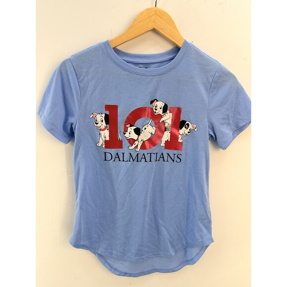 Disney Tops - DISNEY 101 DALMATIANS MOVIE GRAPHIC LOGO  T-SHIRT Girls Small (3-5 )